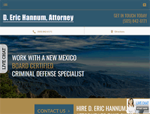 Tablet Screenshot of hannumlaw.com